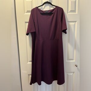 Lands End Purple short sleeve dress